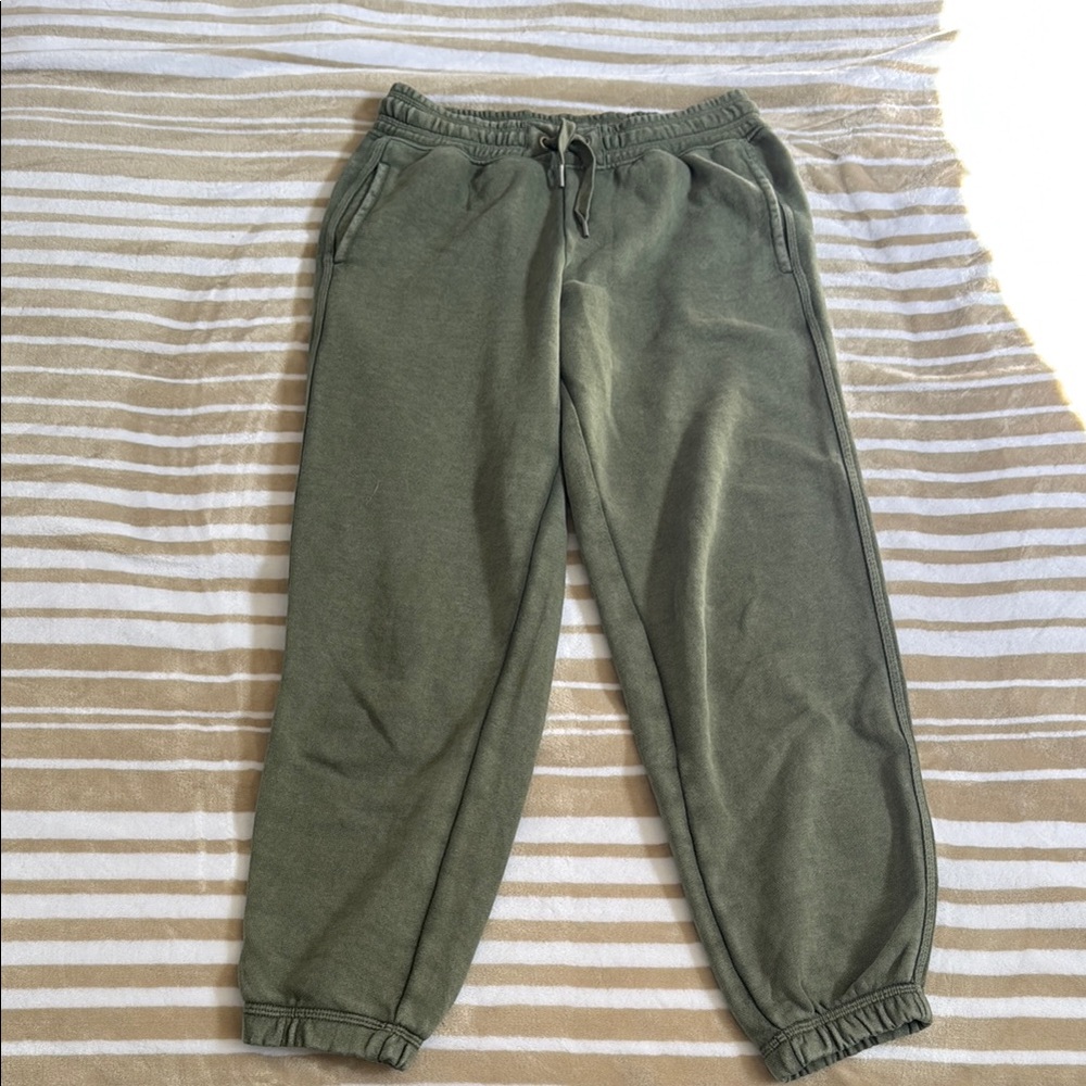 Olive Green Aerie Sweat Pants